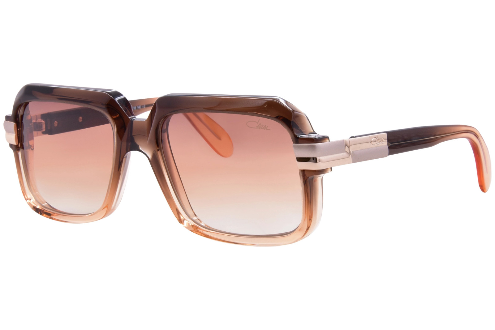 Cazal Legends 607 019 Sunglasses Orange/Rose Gold/Brown Gradient AR 56mm