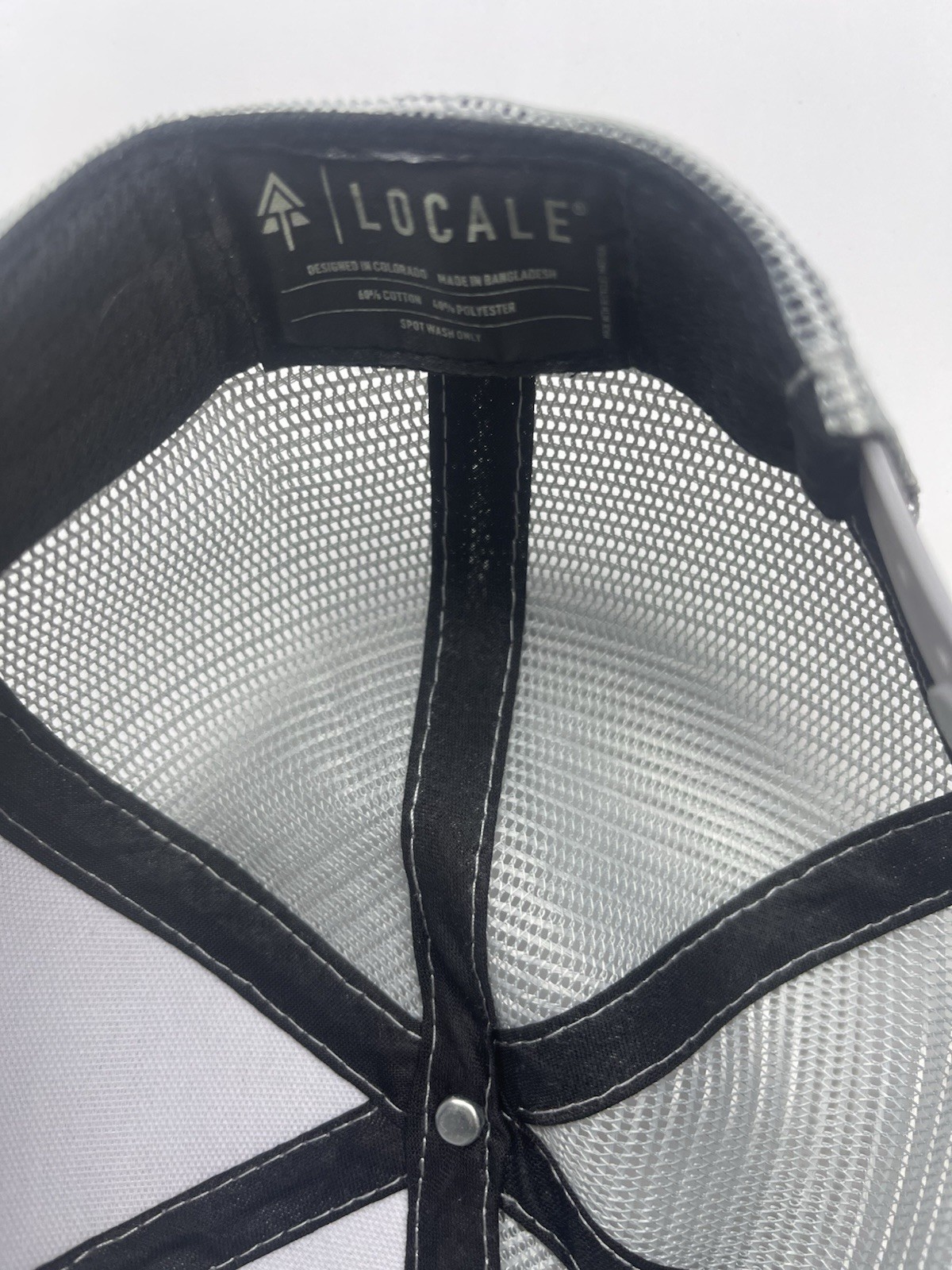 Locale Glacier Gray Trucker Hat Snapback Adjustable Mesh Back One Size