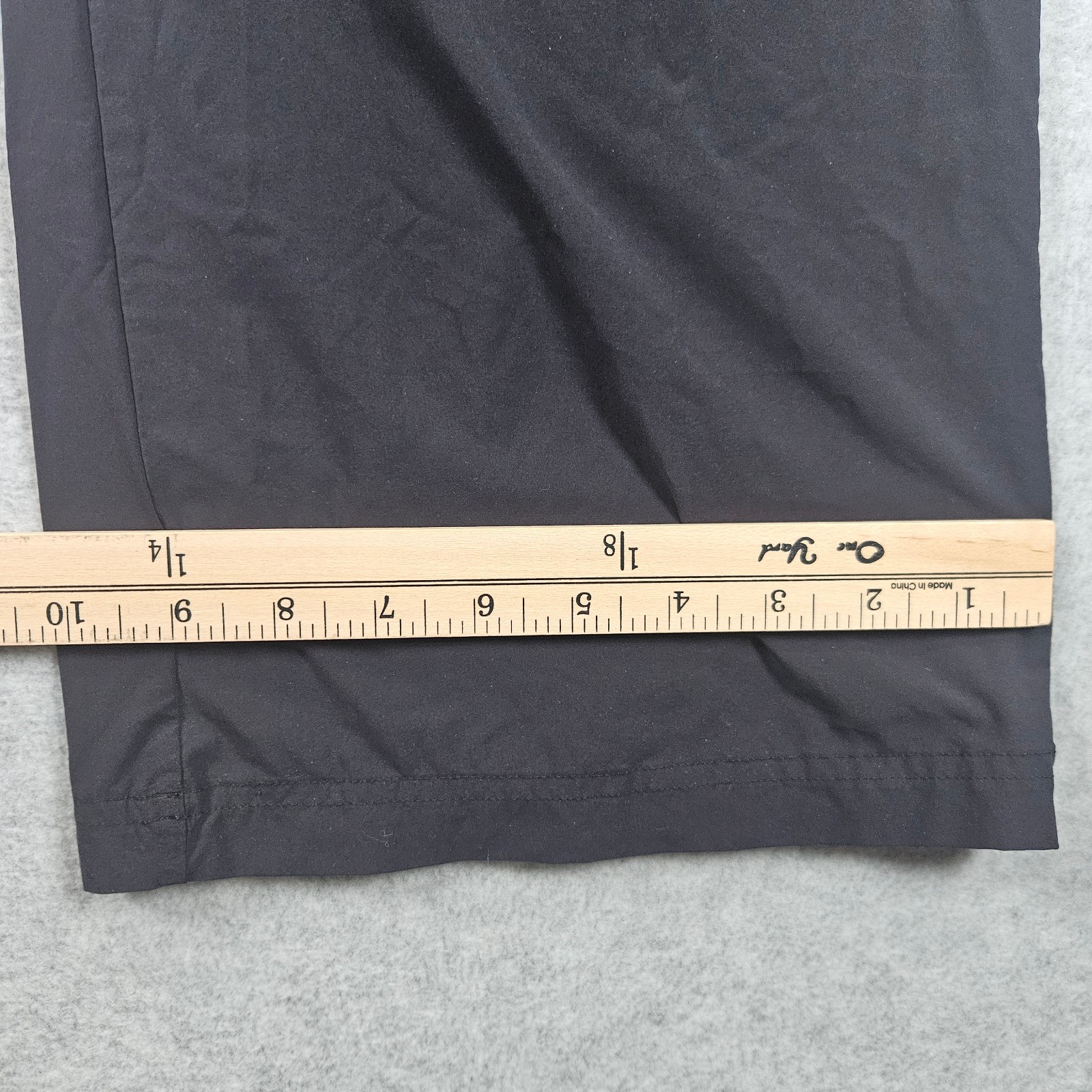 Paskho Travel Pants Womens Size M Black Wide Leg Stretch Drawstring Eco Fabric