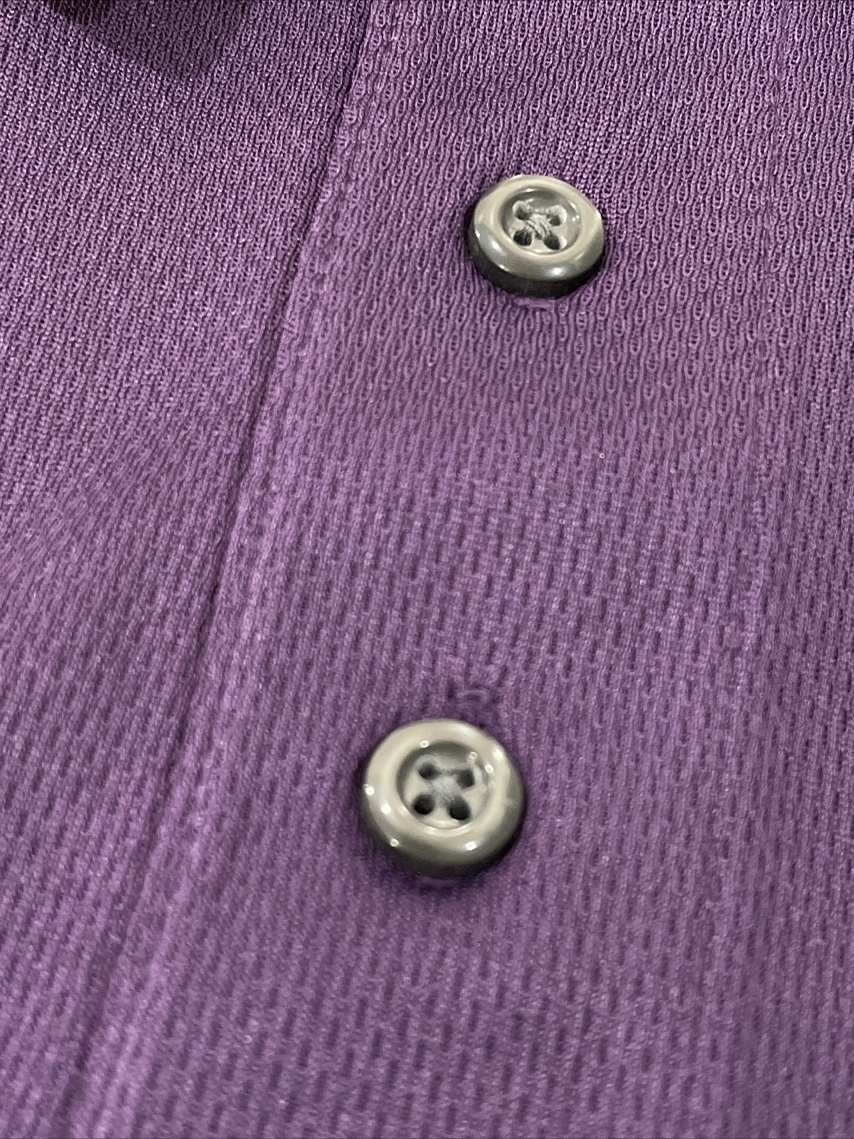 Blue Generation Men BluXDri Moisture Wicking High Polo Shirt Purple Size Medium