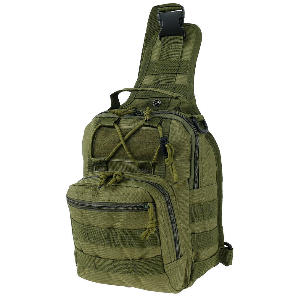 Outdoor Hiking Tactical Sling Backpack Men’s Molle Travel Chest Shoulder Bag