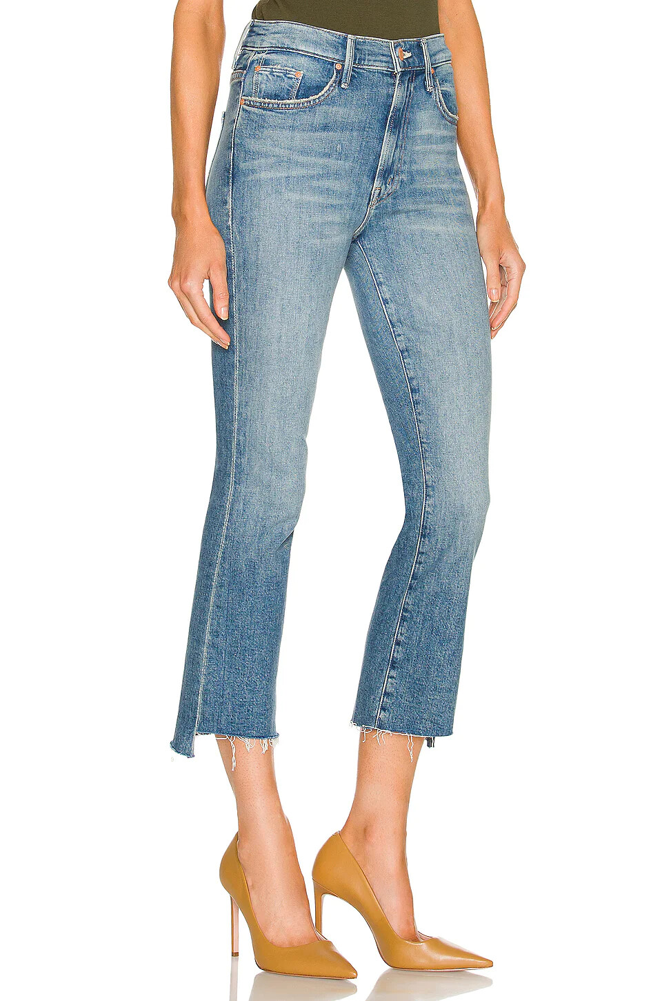 NWT Mother Denim Insider Crop Step Fray in Scenic Route Size 24, 26, 30 $228