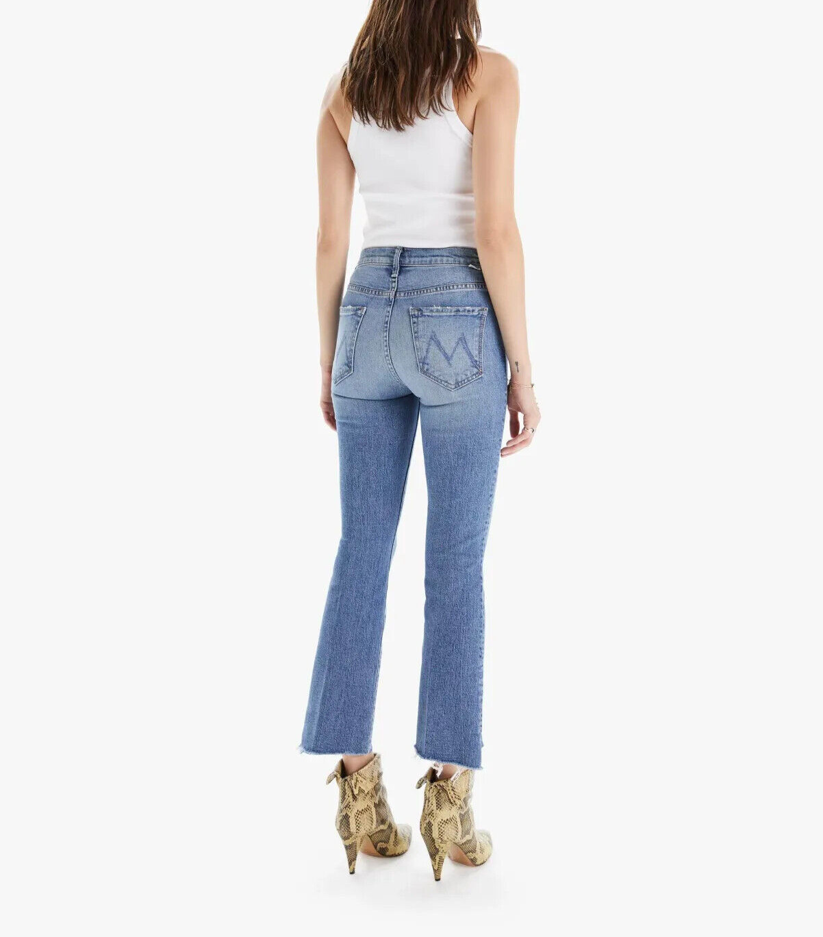 NWT Mother Denim Insider Crop Step Fray in Scenic Route Size 24, 26, 30 $228