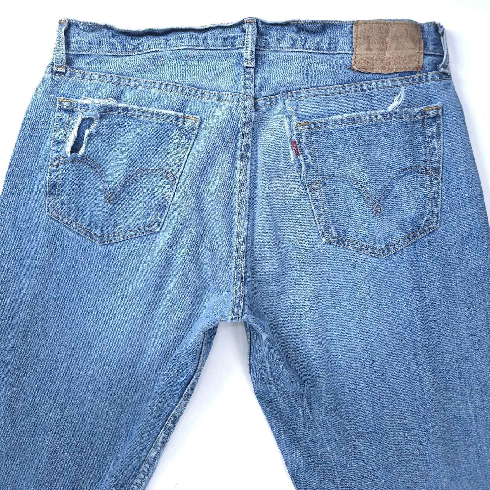 Levis Low Boot Cut 527 Jeans 36×32 Mens Low Rise Distressed 00s Alternative Y2K