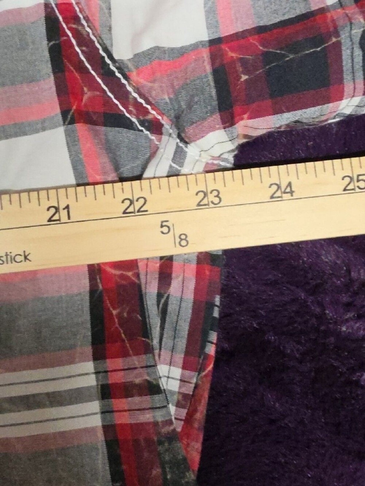 Affliction Red Black White Plaid Short-Sleeve Button-Down Shirt sz XL