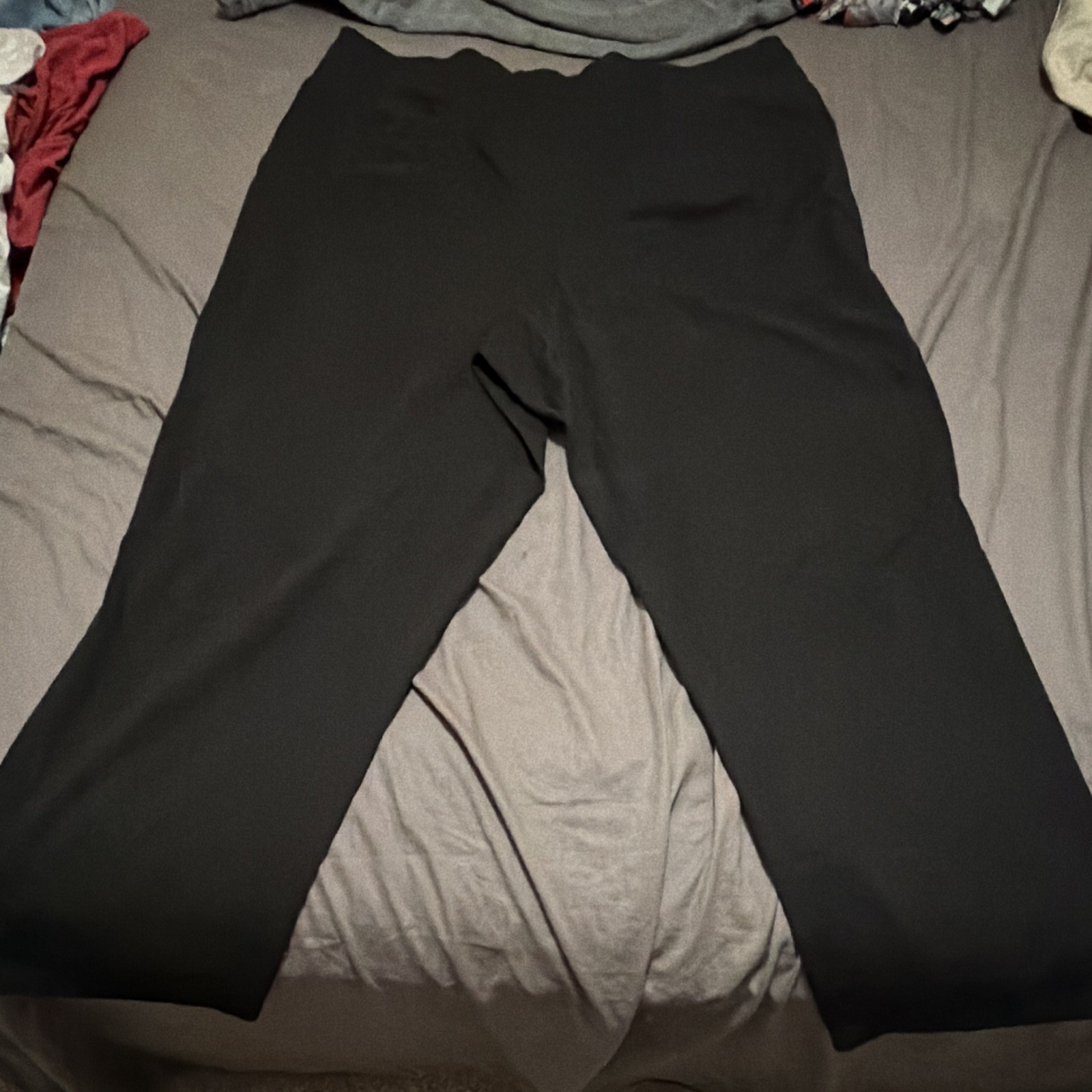 Cato Woman Women’s Plus 2X Black Ankle Leggings Solid Polyester Blend