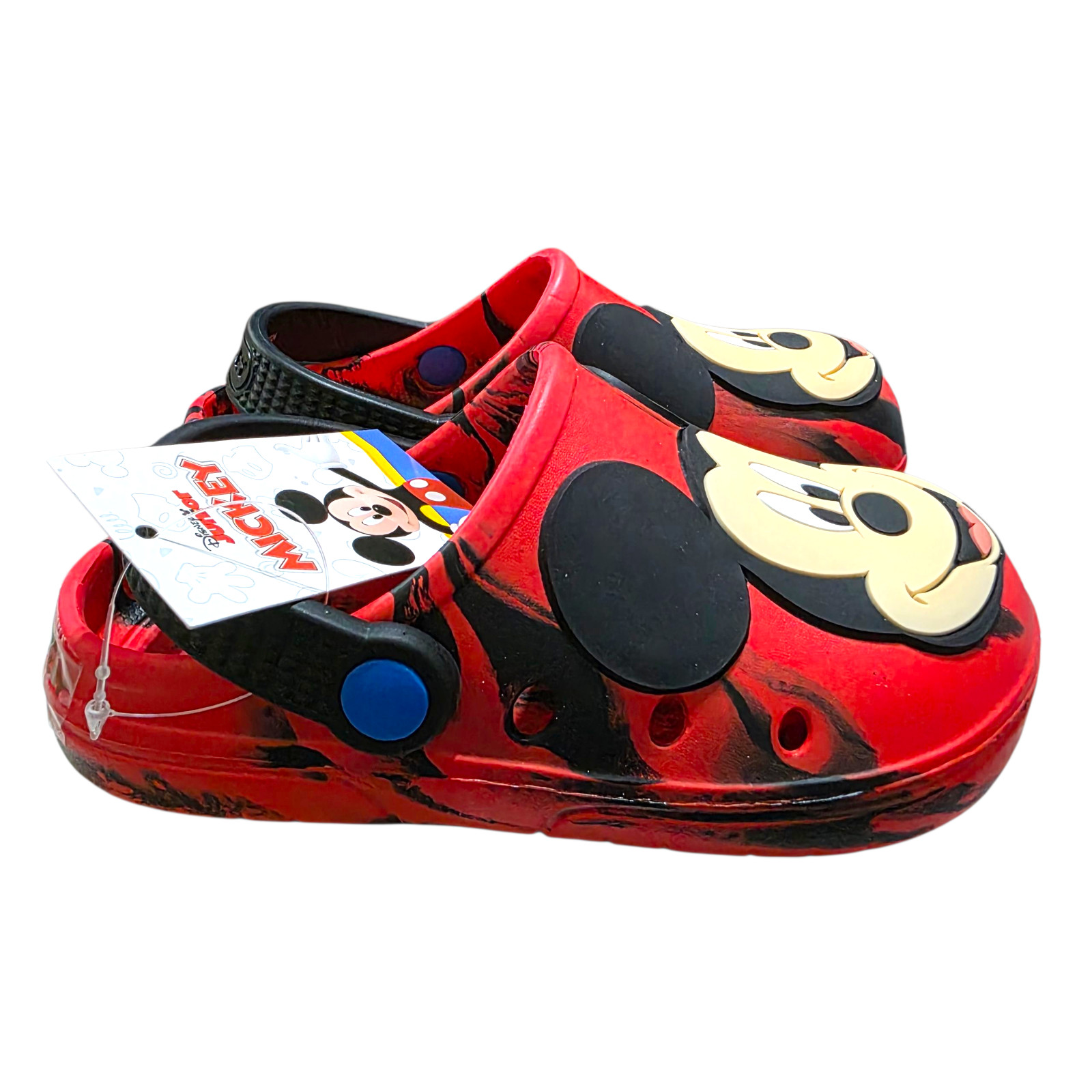 Disney Toddler Clogs Mickey Mouse Red Unisex Sz 7/8,9/10,11/ 12 Back SwivelStrap