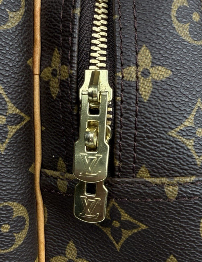 Louis Vuitton Alize 24 Heures Bag In Brown Monogram Coated Canvas Vintage 1998 S