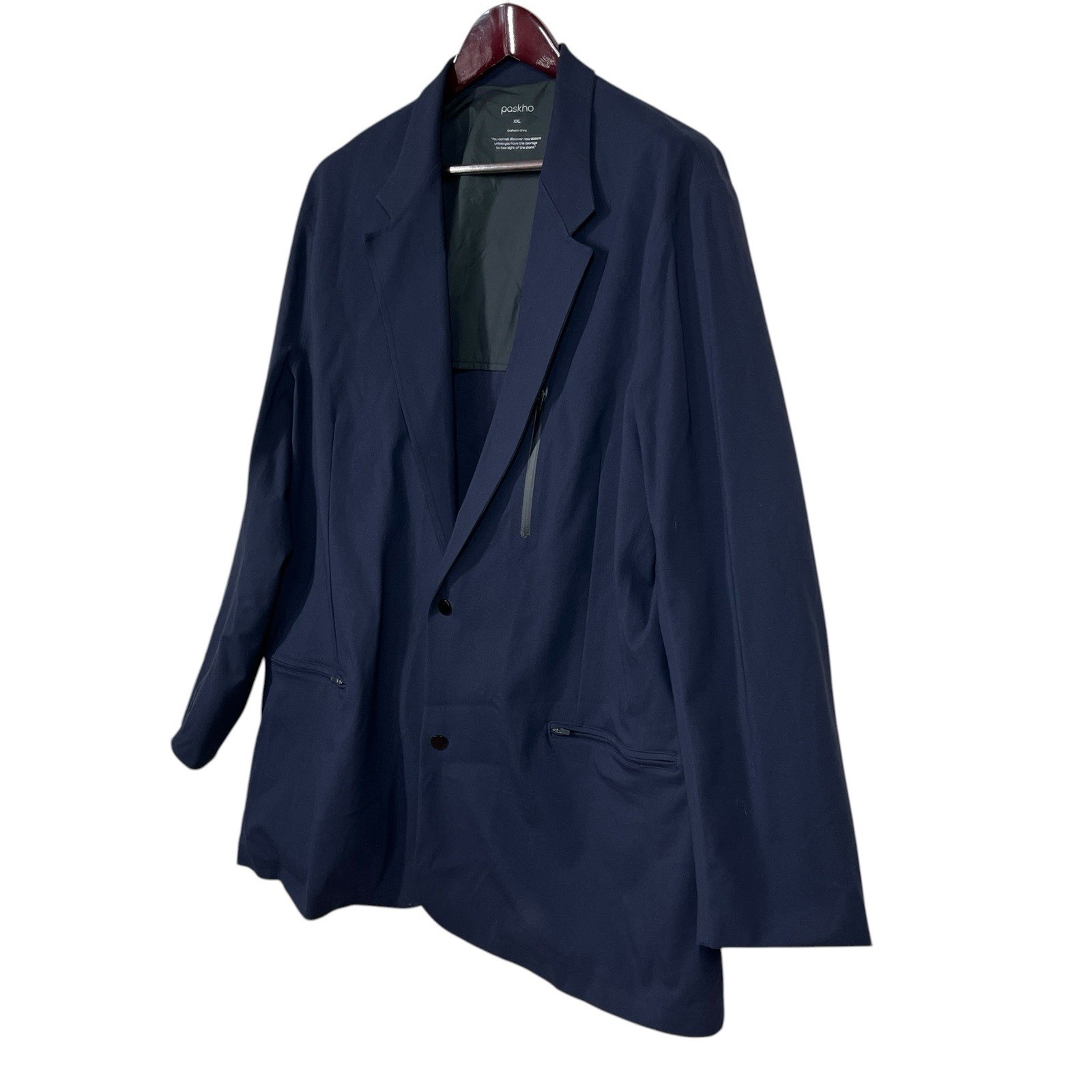 Paskho Individualist Ultimate Travel Blazer Mens XXL Navy Unstructured Jacket
