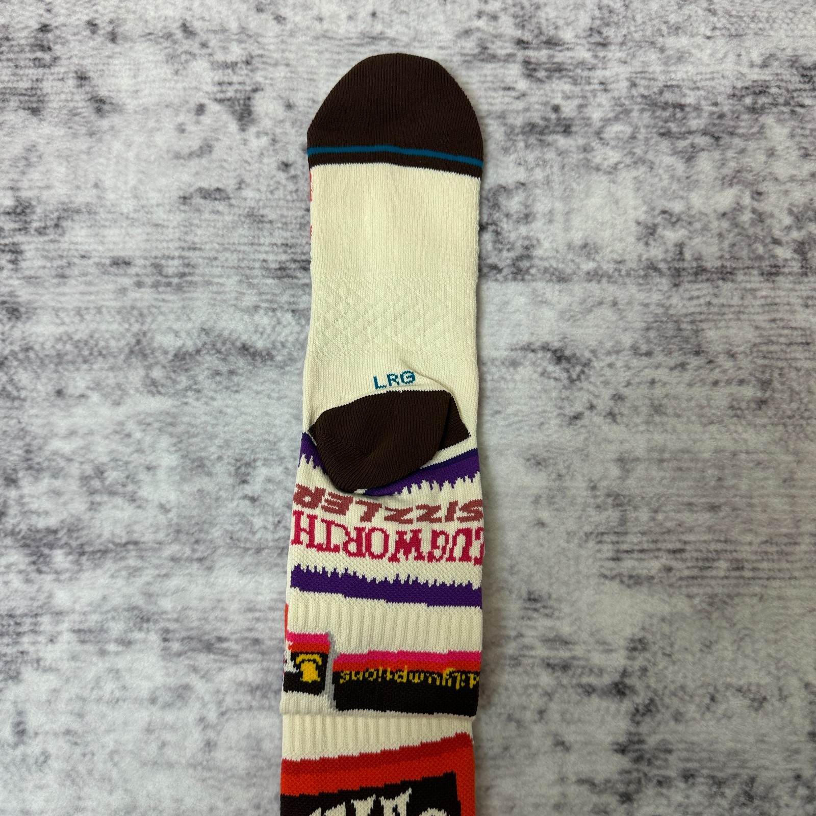 NWT Stance Wonka Bars Willy Wonka Chocolate Factory Crew Socks Men’s Large 9-13