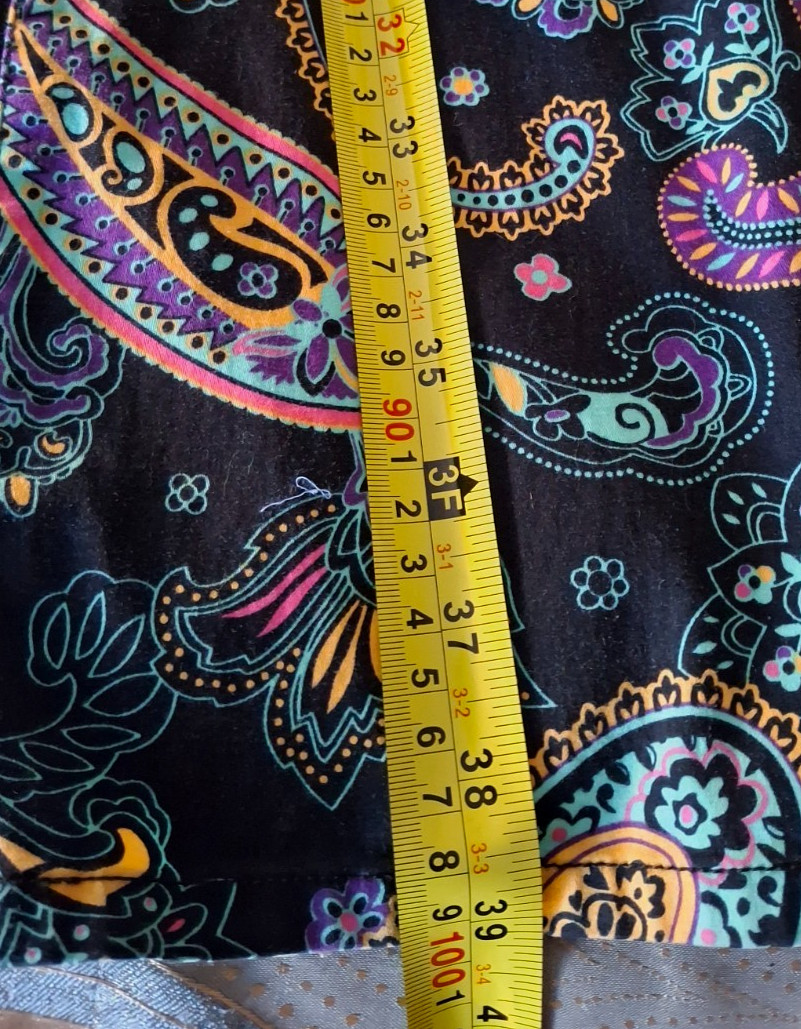 Loudmouth Black/Multi-colored Paisley-print Lightweight Jeans – Size 10