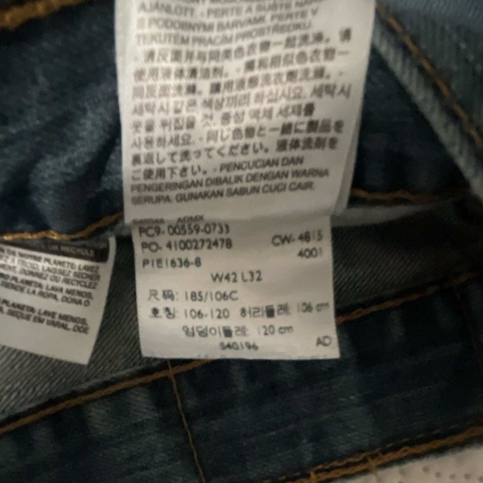 Levi Strauss & Co. Men’s Blue Denim Jeans Straight Regular Fit Medium Wash