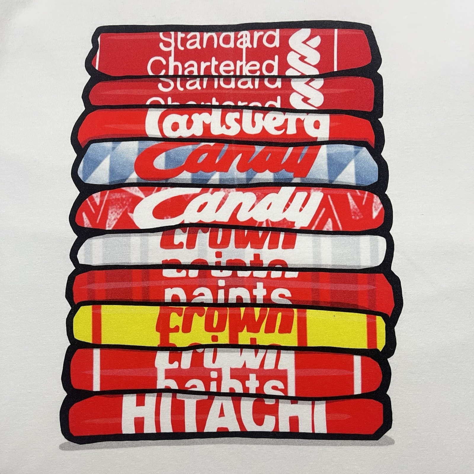 Liverpool FC T-Shirt Mens Medium White Graphic Football Shirt Iconic Retro