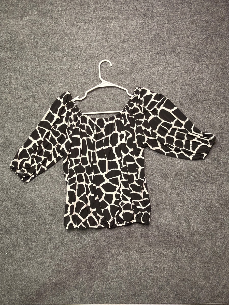 Grace Giraffe Print Square Neck Top