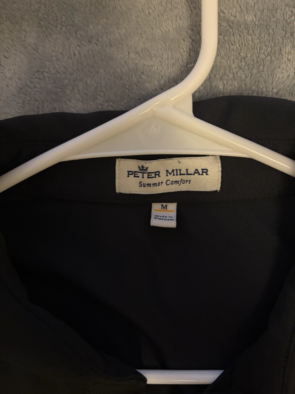 Peter Millar Jack Daniel’s Golf Polo Shirt Black Men’s Medium Summer Comfort