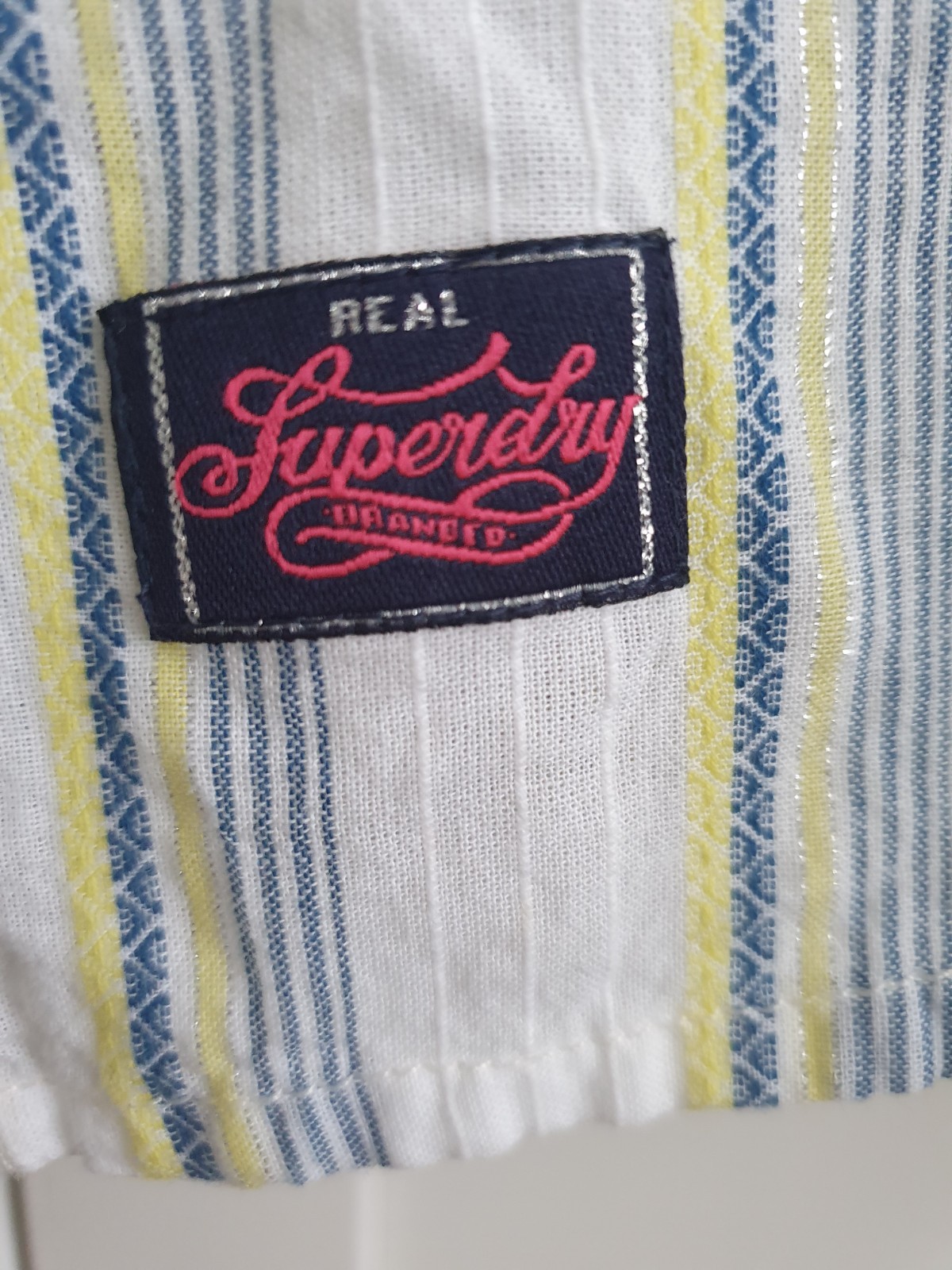 Superdry Striped Lurex Emanuelle Shirt, Women’s Size Small Brand New With Tags