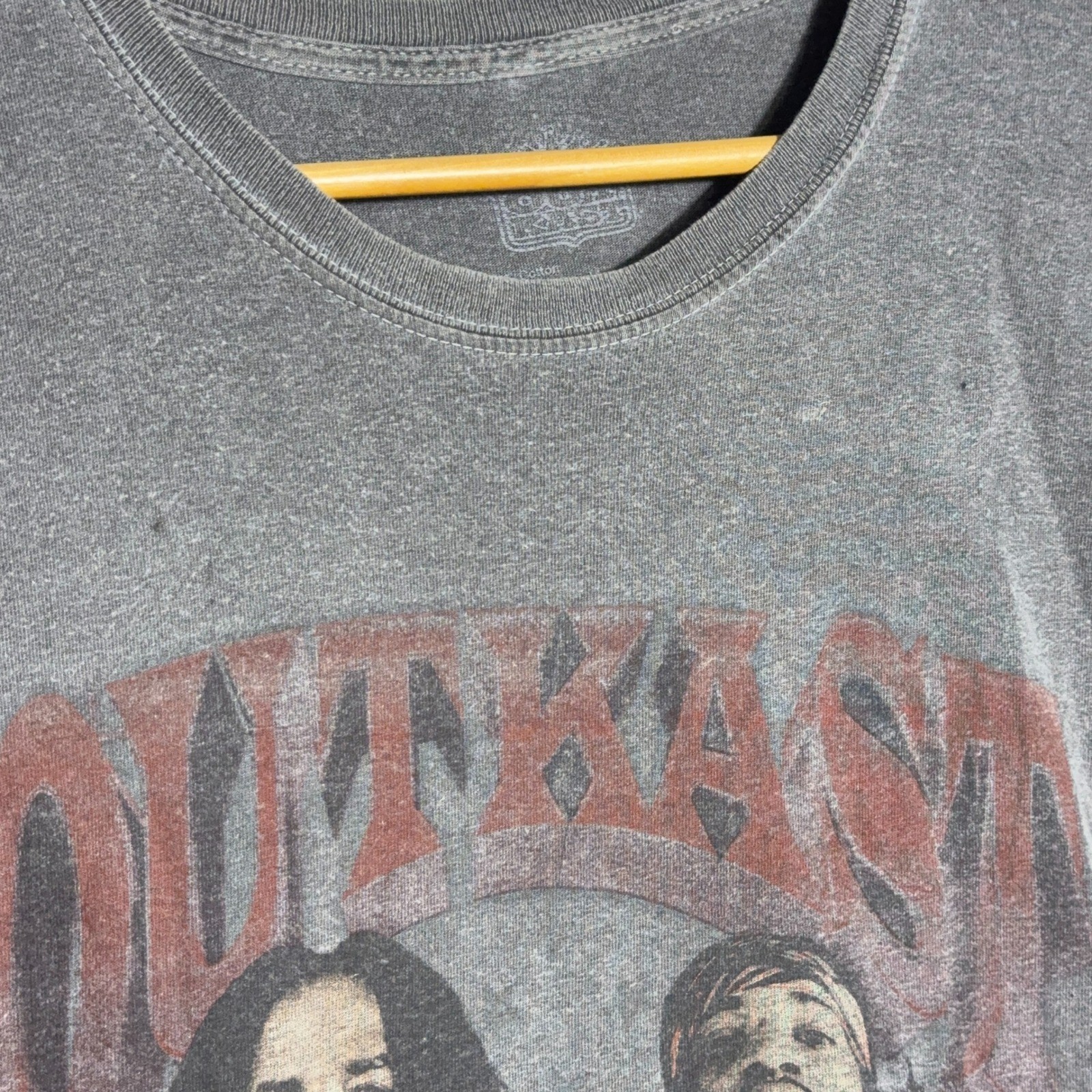 Outkast Stankonia Graphic T-Shirt Mens Size Large Washed Grey Hip Hop Rap