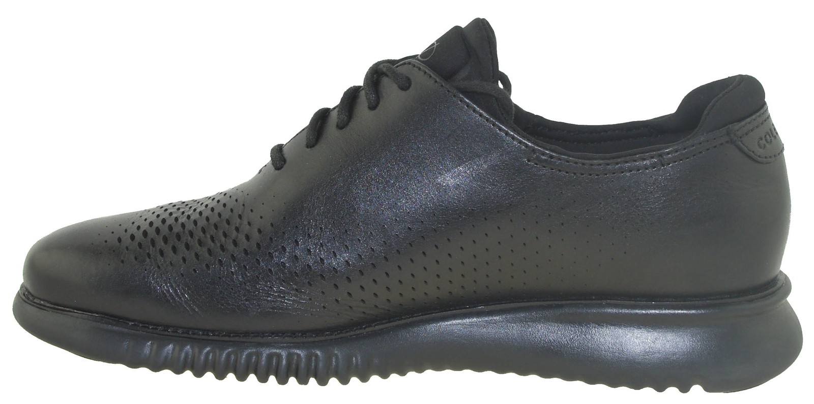 Cole Haan Men’s 2.ZeroGrand Lined Laser Wingtip Oxford Black Style C23832
