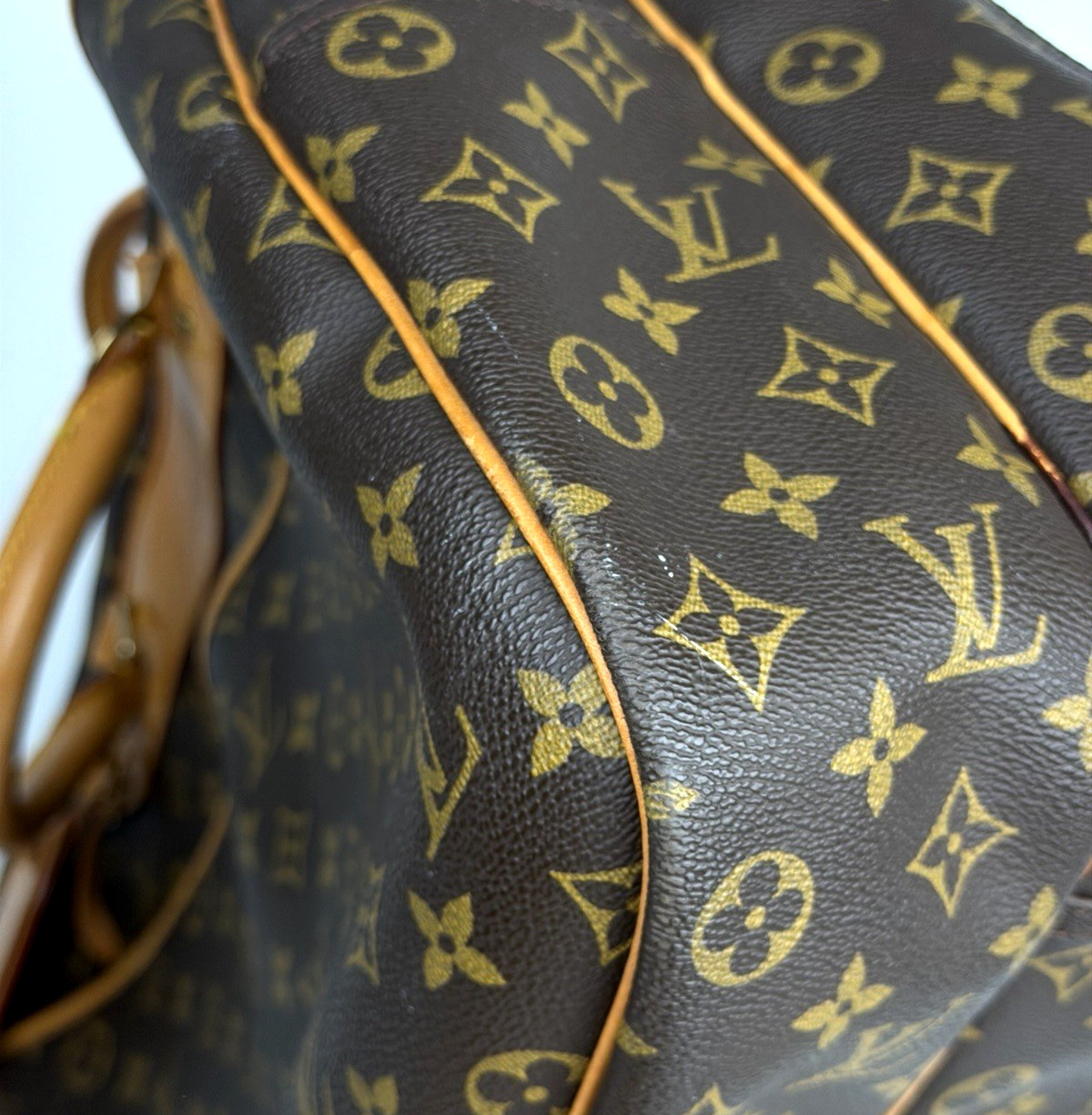 Louis Vuitton Alize 24 Heures Bag In Brown Monogram Coated Canvas Vintage 1998 S