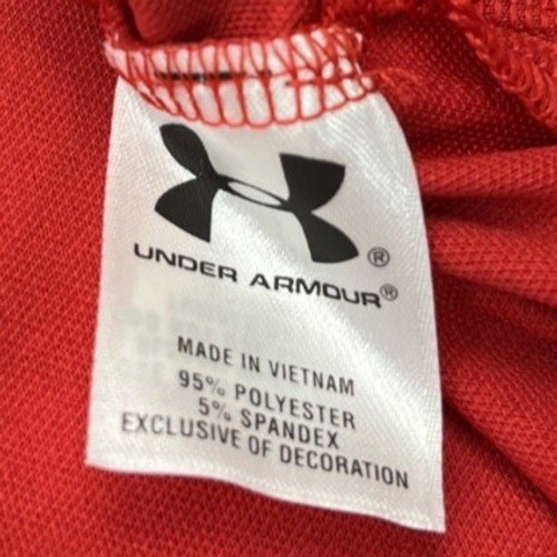 Under Armour Polo Mens Medium Red New Florida Southern Mocs HeatGear UM0492555