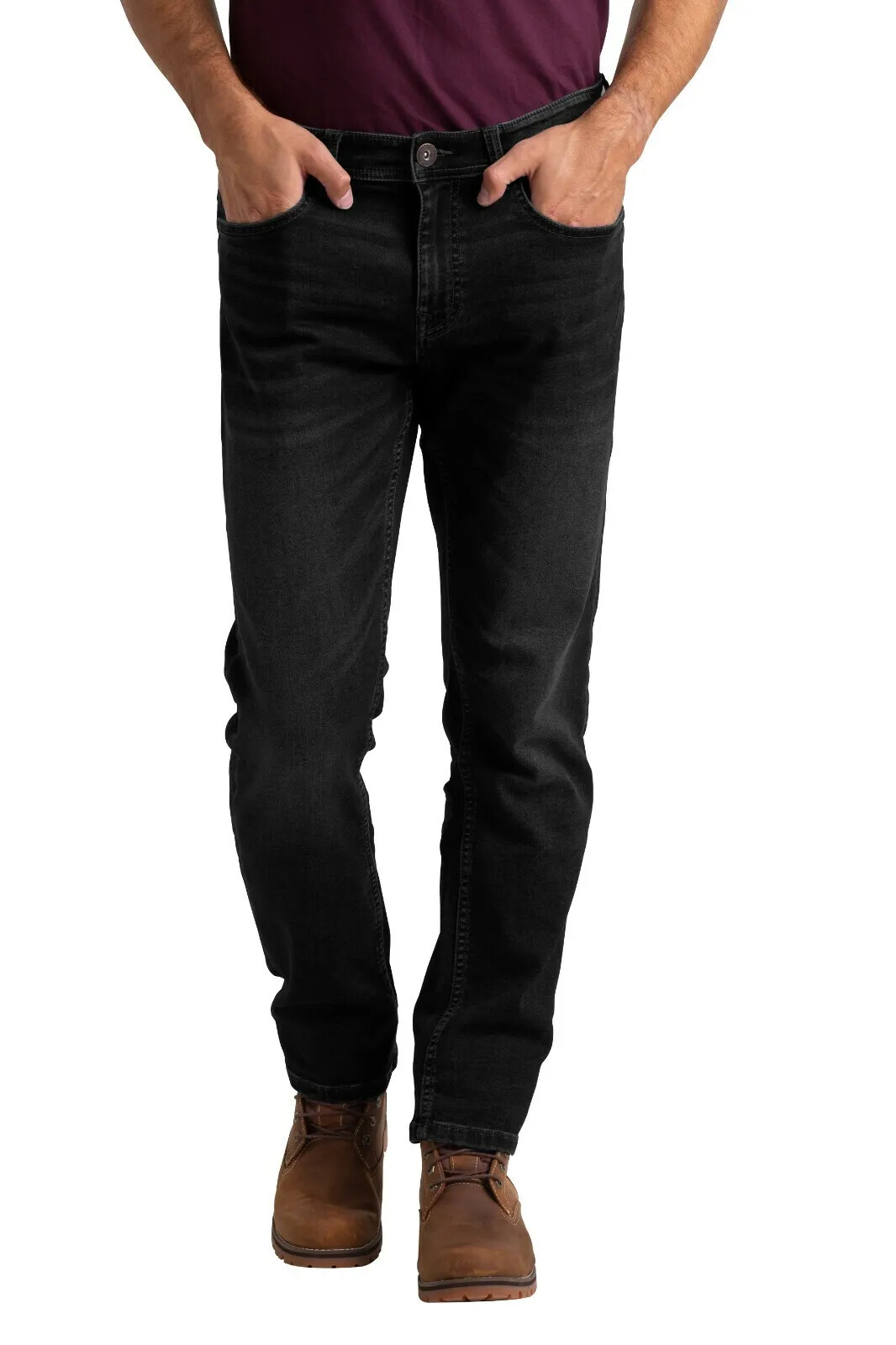 Mens Denim Jeans Knitted Slim Fit Supper Stretch Casual Classic Faded Jeans Pant