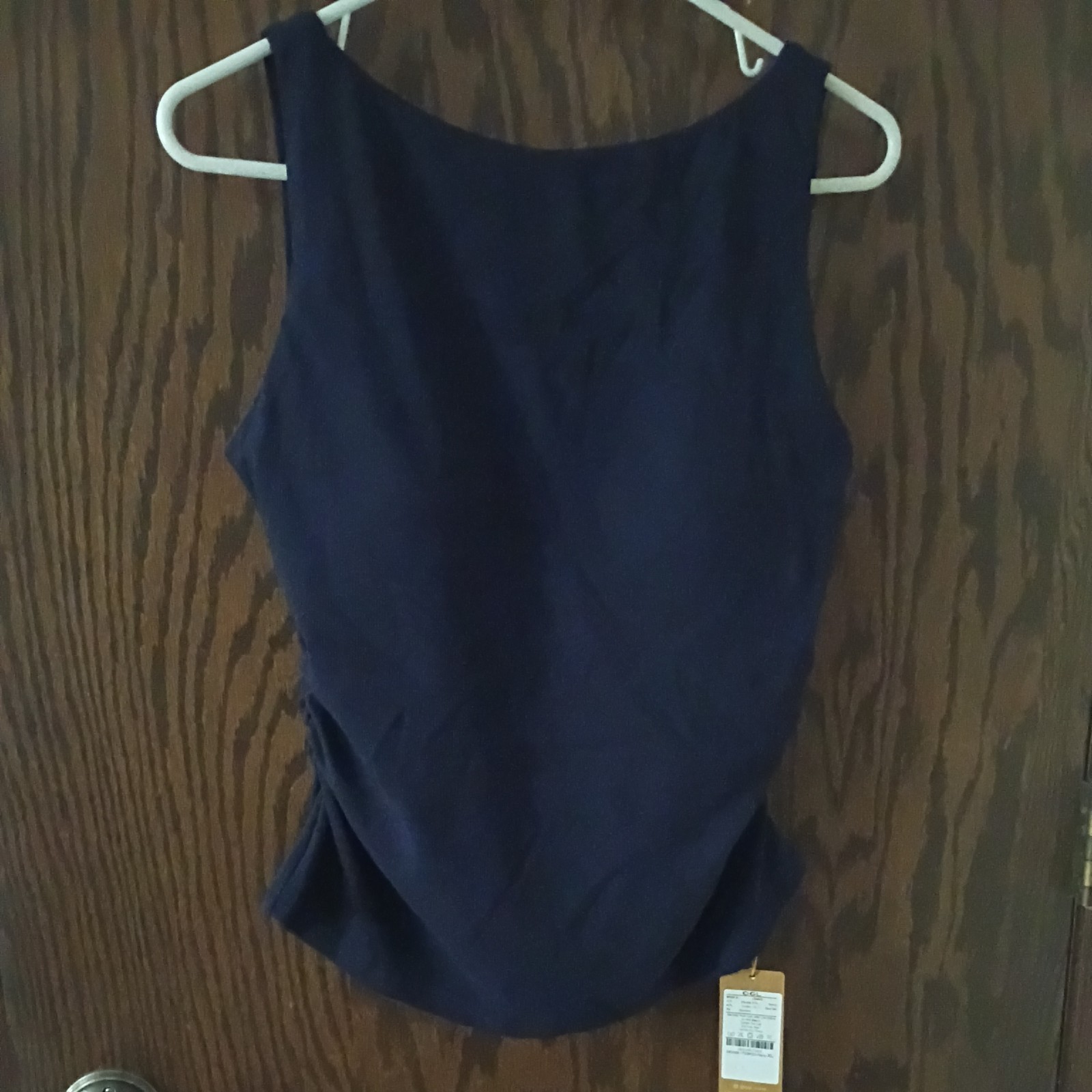 OGL XL Open Back Bra Tank Navy NWT