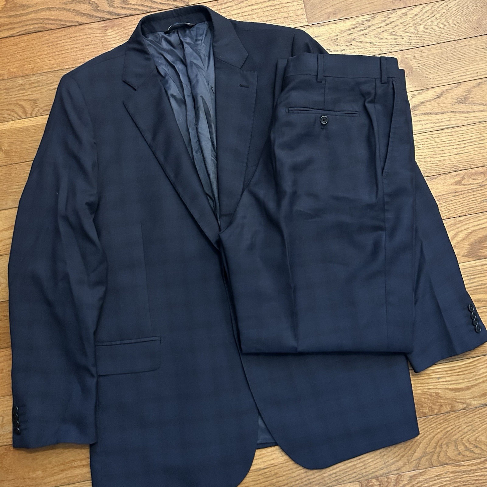 Ermengildo Zegna 5362 Classic Wool Traveller Suit Pants And Jacket 46R