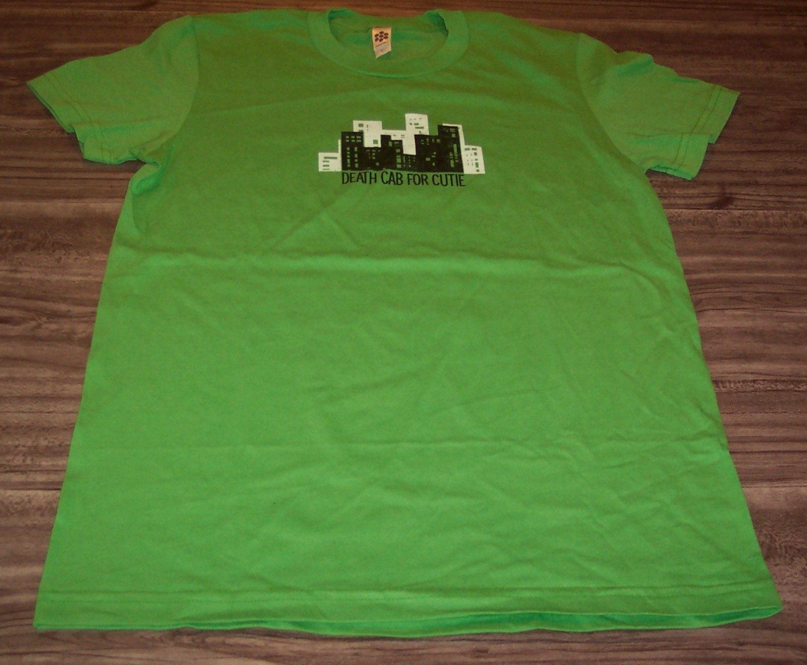 WOMEN’S TEEN juniors DEATH CAB FOR CUTIE City T-shirt LARGE NEW