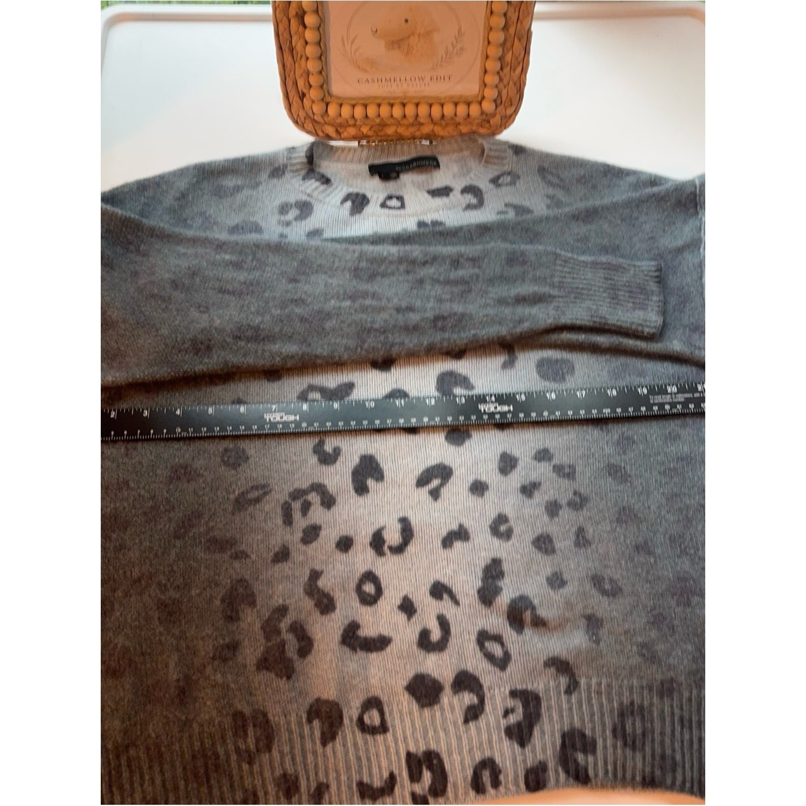 💙🐆 360 Cashmere • Blue Gray Fog Leopard • 100% Cashmere