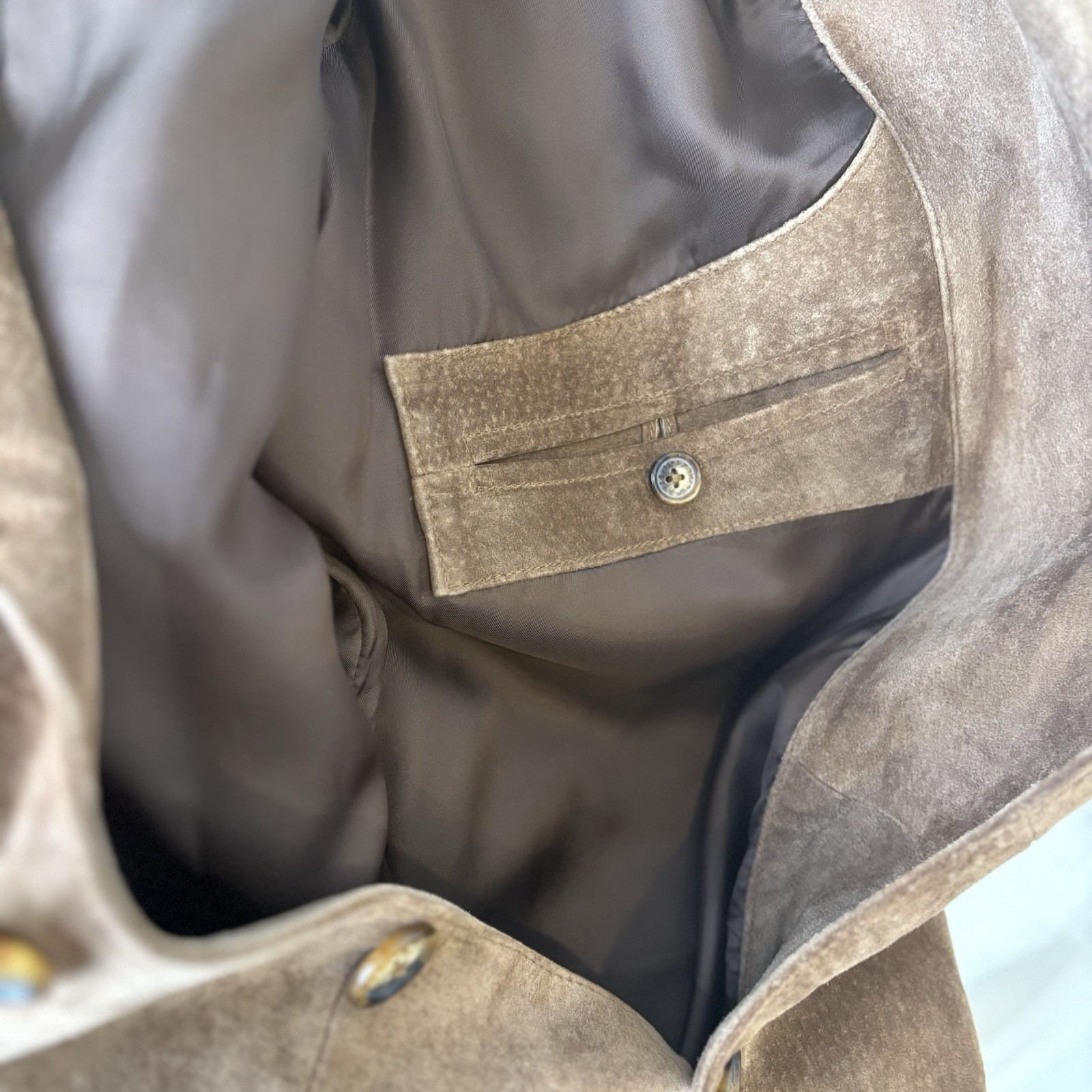 Orvis Mens Blazer Cut Suede Jacket 48L Brown Outdoor Old Money Preppy Heritage