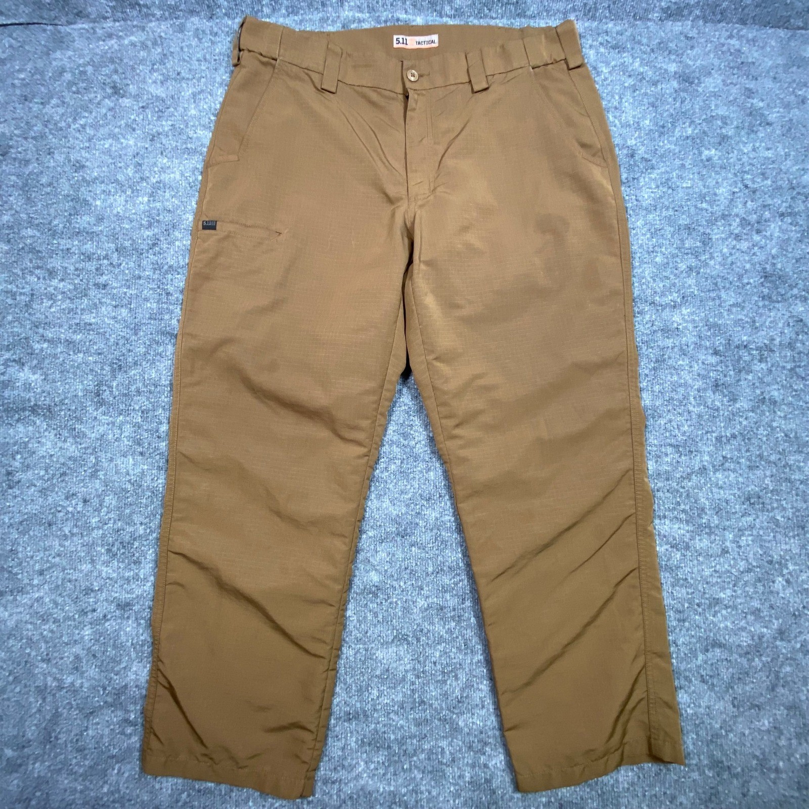 5.11 Tactical Fast-Tac Urban Pants Mens 38×30 Battle Brown Ripstop 74461-116