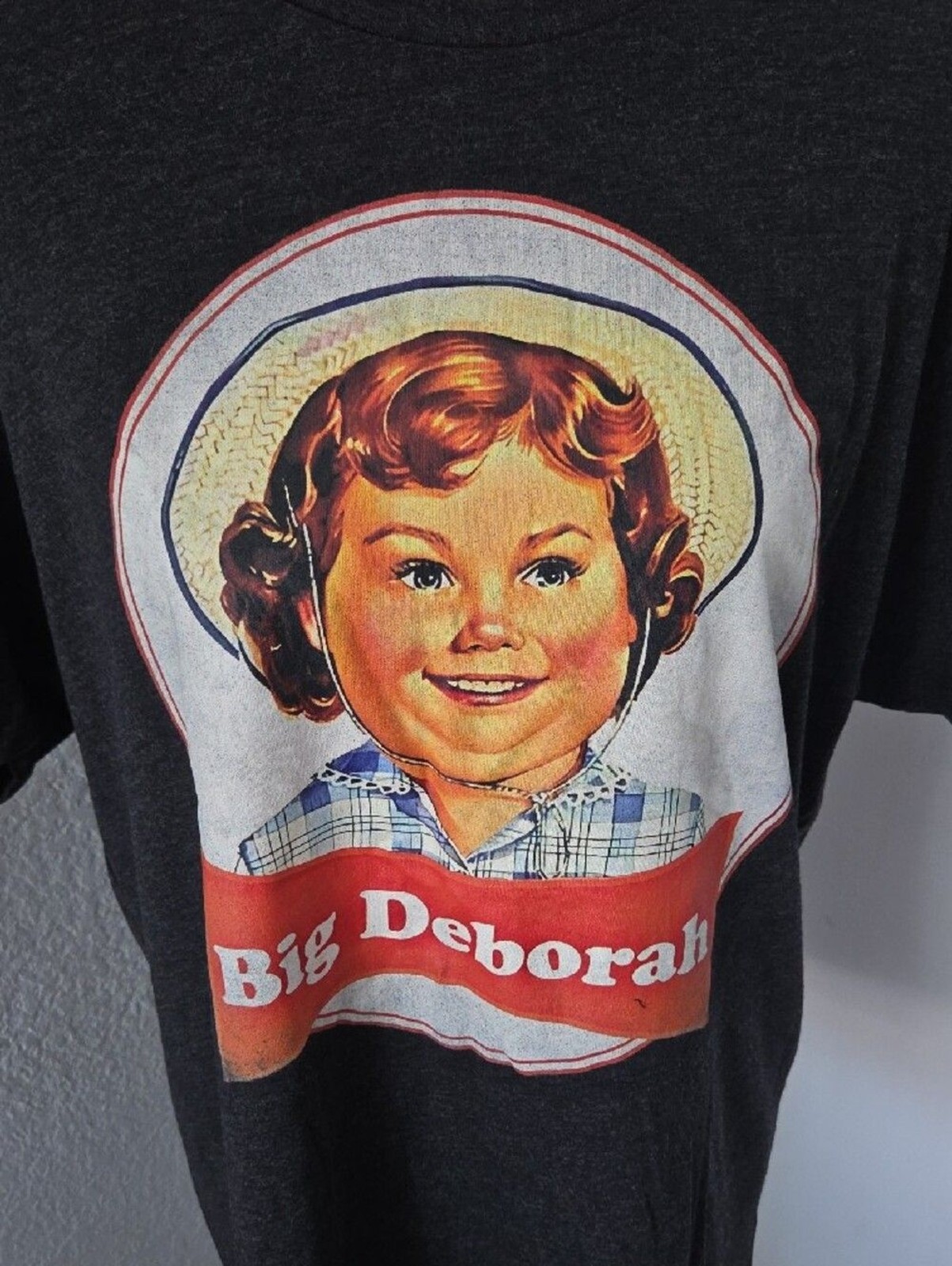 Next Level Apparel Black Graphic ‘Big Deborah’ Tee with Multicolor Print XL