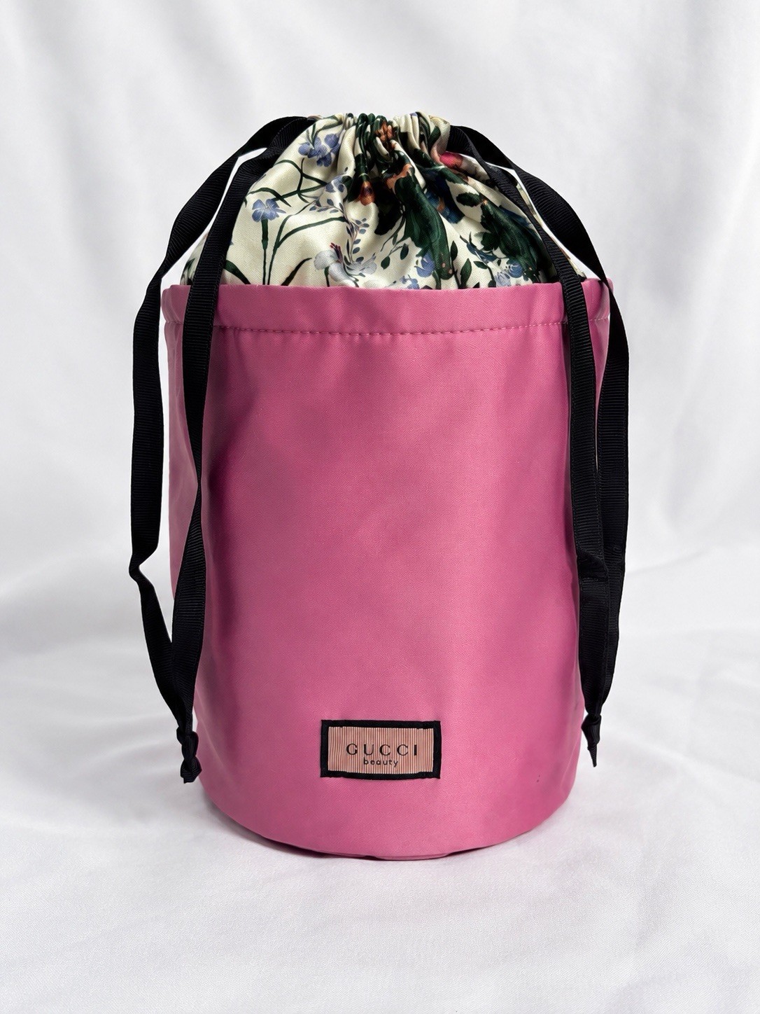 Gucci Beauty Floral Large Drawstring Bag- Excellent Condition Authentic