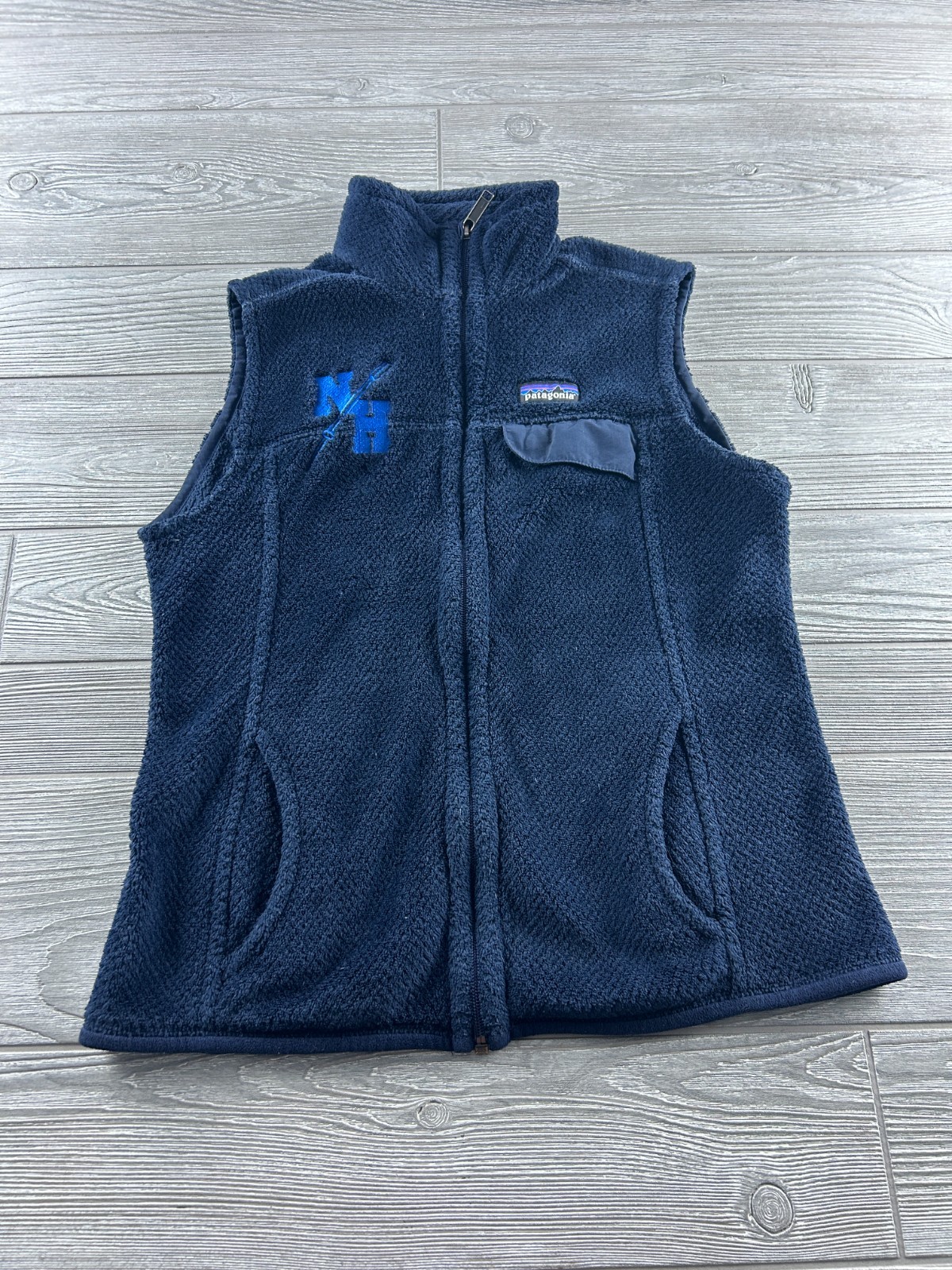 Patagonia Vest Womens Medium Navy Better Sweater Fleece Full Zip Pockets