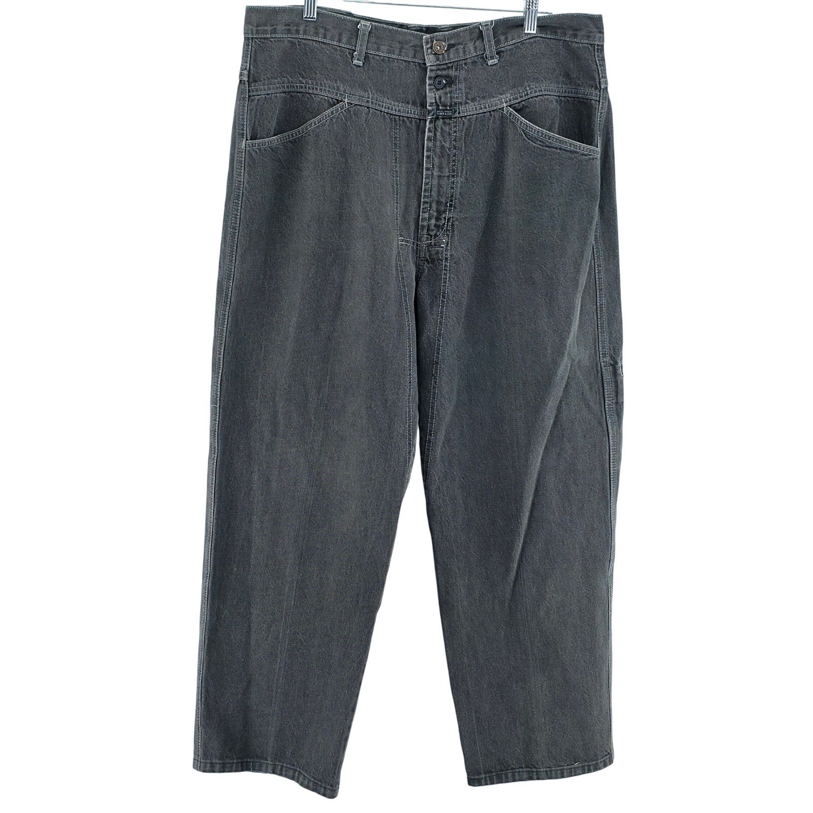 Marithe Francois Girbaud Jeans Men 38 Black Baggy Y2K Streetwear Vtg 90s Hip Hop