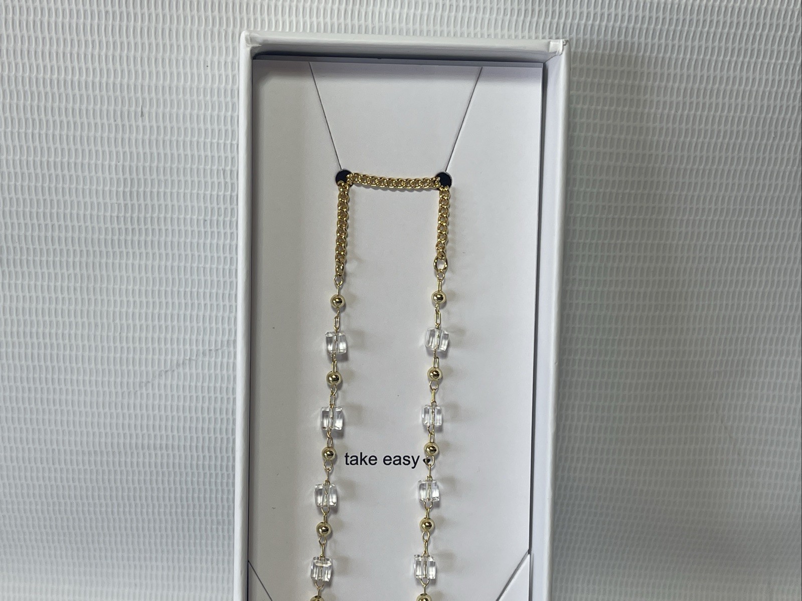 Eyeglass Chain W/Sqaure Crystals Glasses Strap Holder Lanyard Sunglasses New
