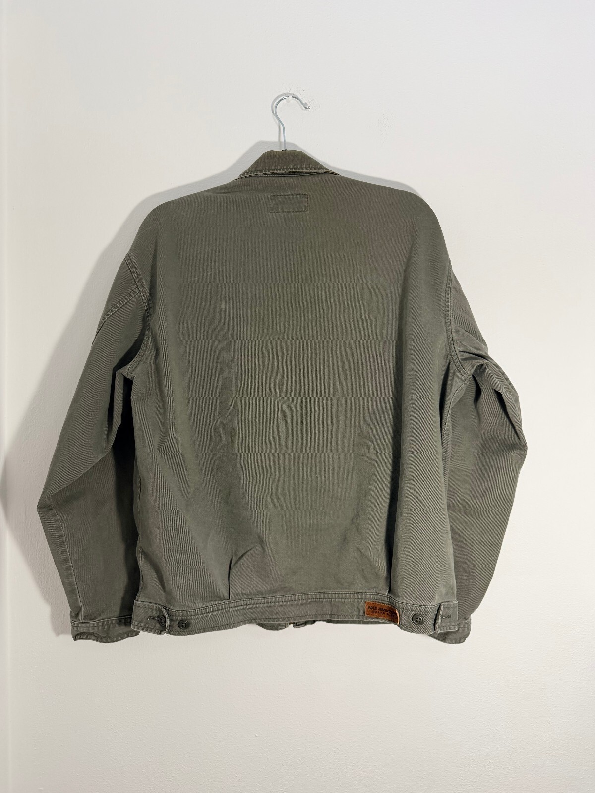 Polo Jeans Co Ralph Lauren Olive Cotton Zip Jacket Vintage Utility Chore Coat