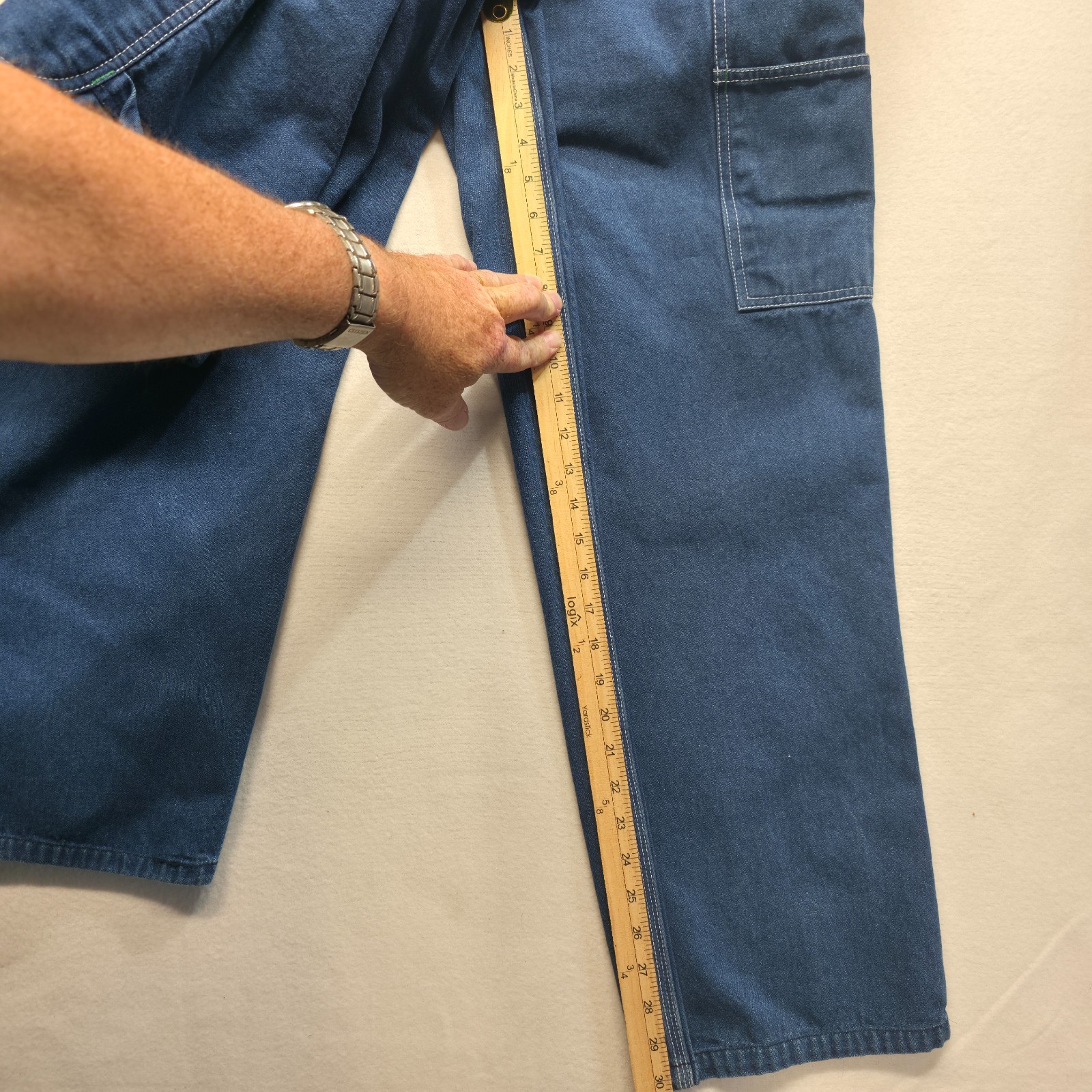 Mens Liberty Bibs Blue Denim Carpenter Overalls 100% Cotton 50 X 32