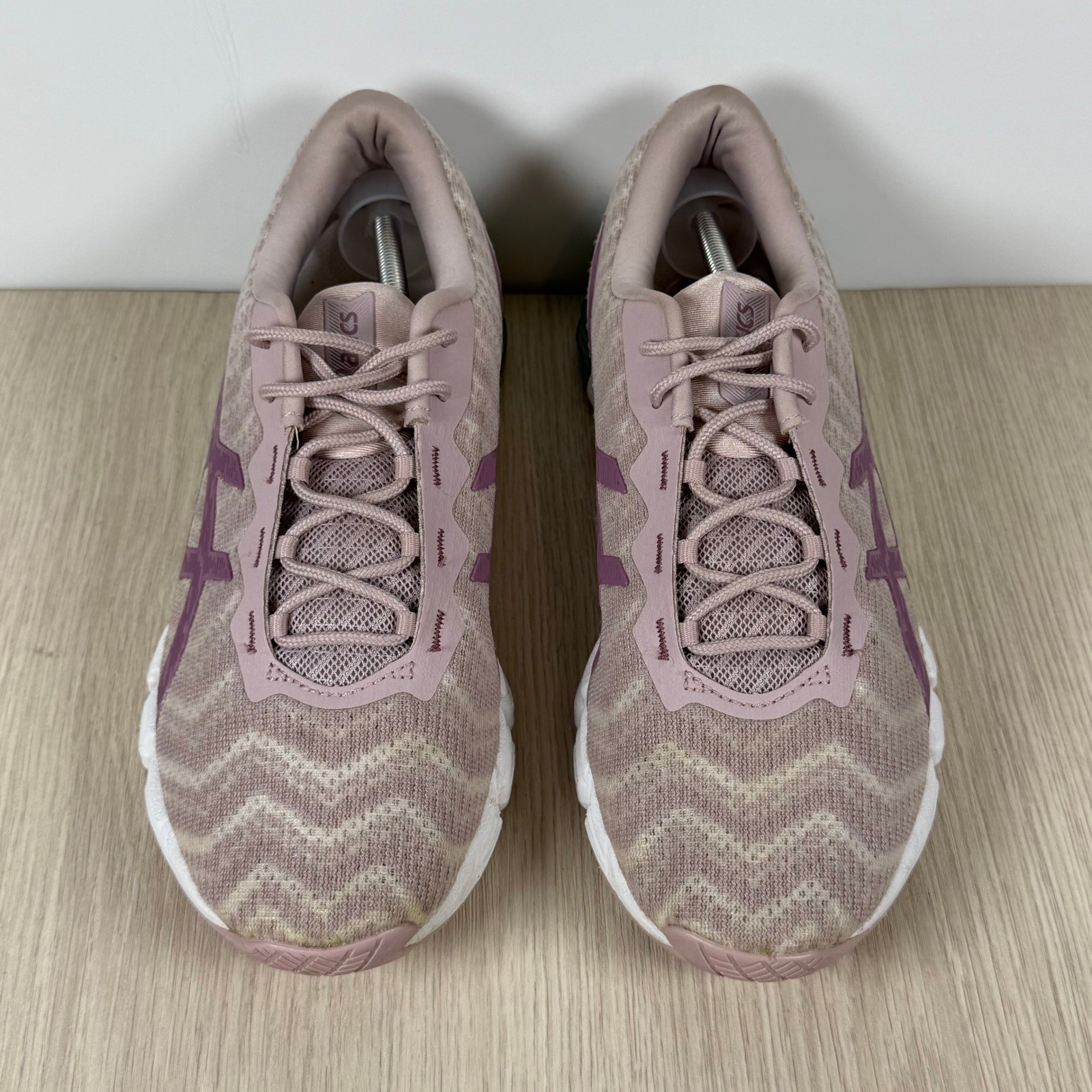 Asics Gel Quantum 180 4 Womens Running Shoes Fawn White Purple 1022A164 8.5