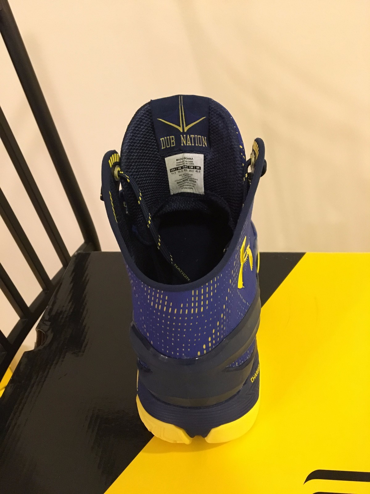 New Under Armour Curry 2 Dub Nation Away Warriors – Blue Yellow