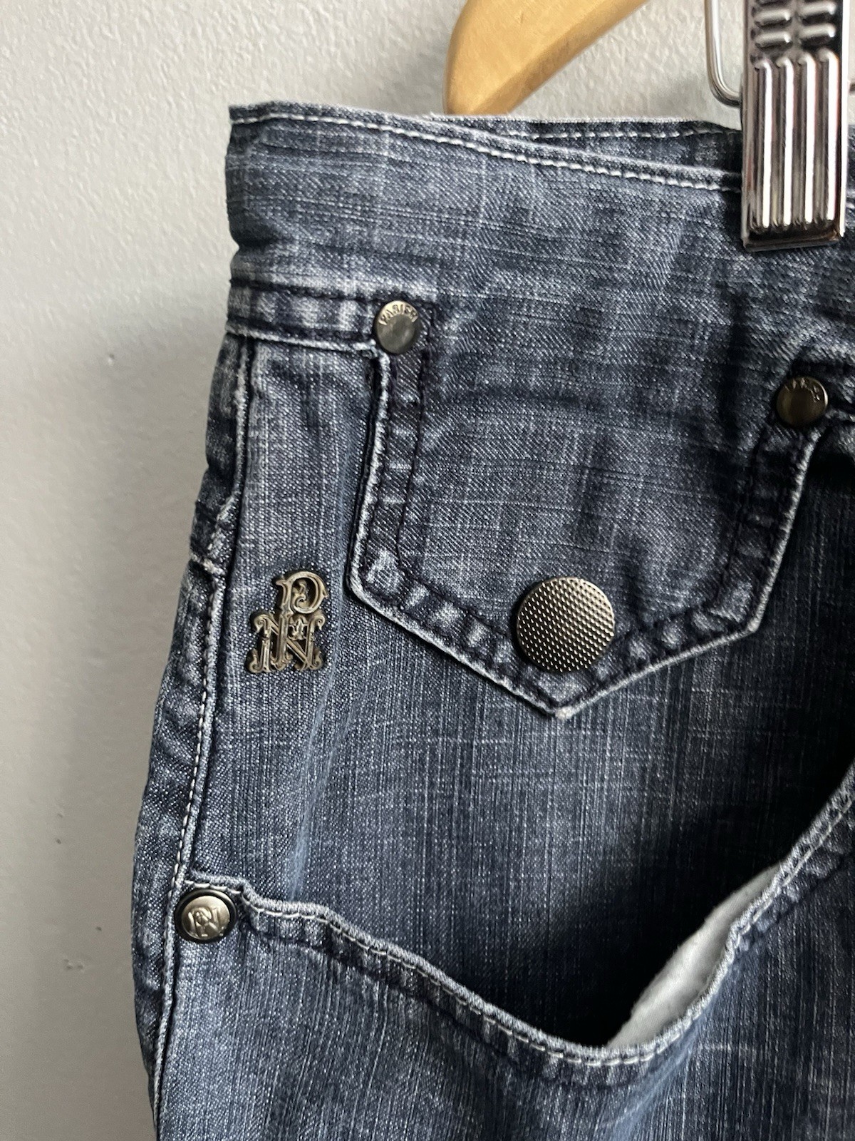 Vintage Y2K Parish Nation Hip Hop 90s Grunge Blue Denim Shorts Men’s Size 40×13