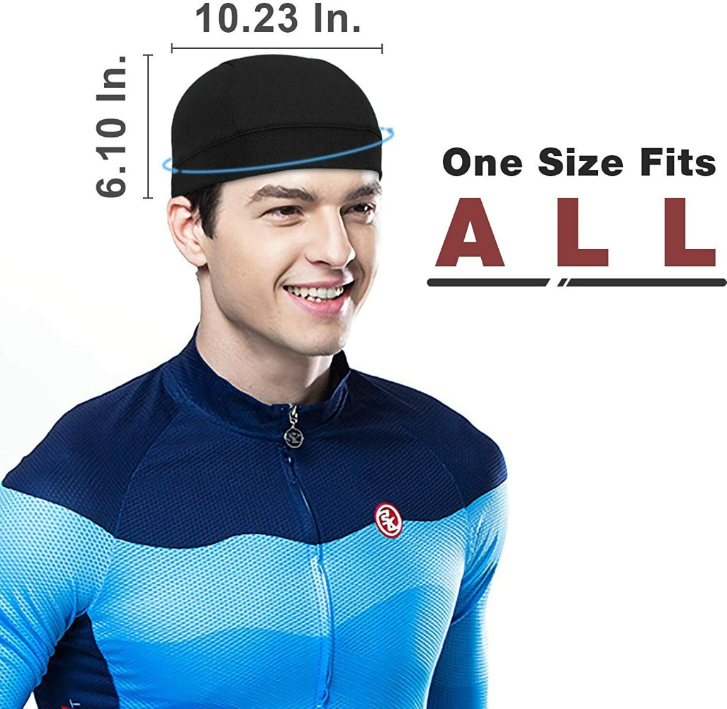 Cooling Dome Skull Cap Breathable Sweat Wicking Helmet Liner Cycling Beanie Hat