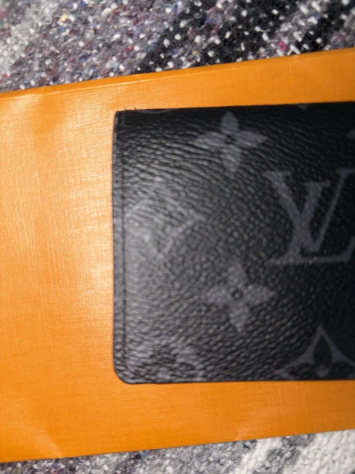 Authentic Louis Vuitton Envelope Business Card Holder Monogram Leather