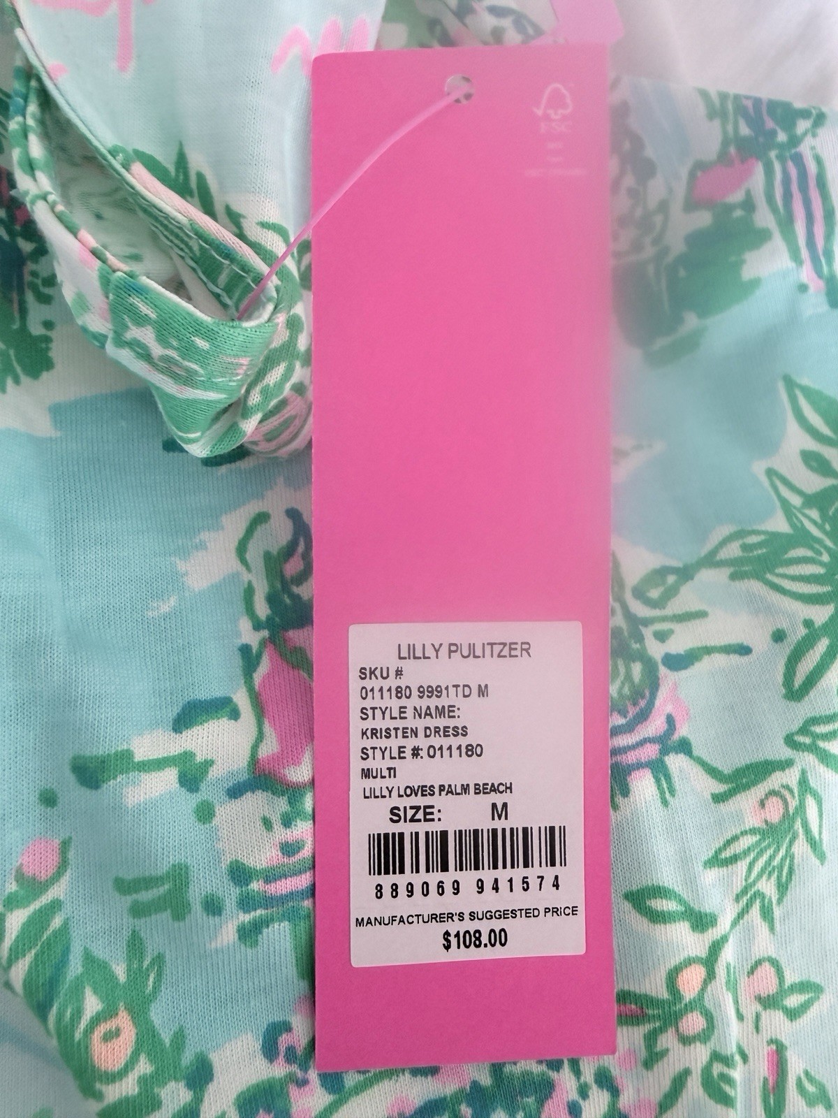 NWT Lilly Pulitzer Kristin Lilly Loves Palm Beach Dress Size Medium – AWESOME