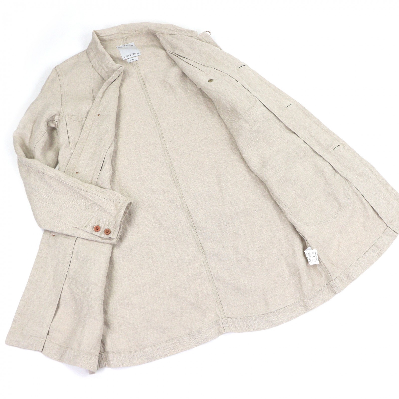 VISVIM Herringbone Linen Coat – DUTY FREE