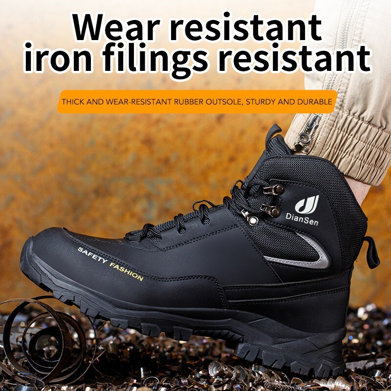 Mens Waterproof Work Boots steel toe sneakers Safety Shoes Indestructible shoes