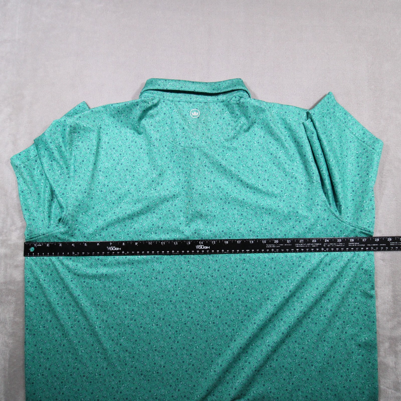 Peter Millar summer comfort all over print short sleeve polo shirt XXL