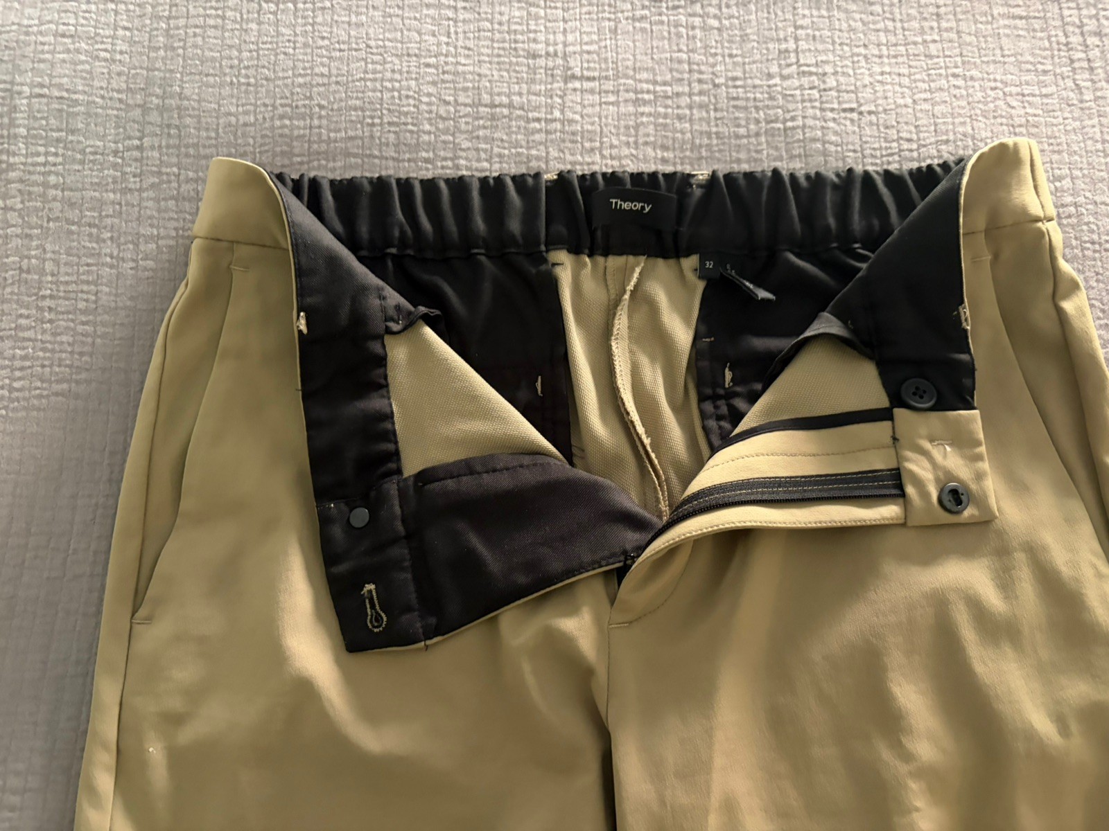 Theory Mens Jake Neoteric Slim Pants in Khaki Size 32 x 32 $235