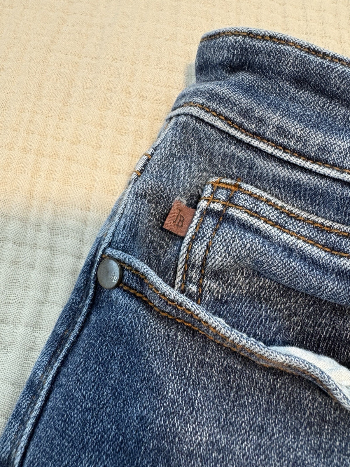Judy Blue Boyfriend Fit Jeans Size 13/31 Blue Denim High Rise Western Zipper Fly