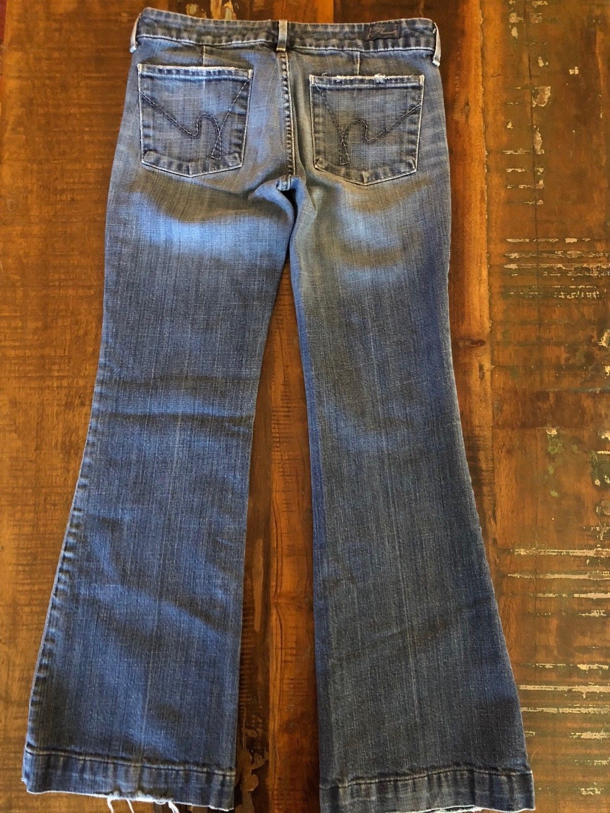 Citizen’s Of Humanity Faye #003 Stretch Low Waist Full Leg Distressed 28×30